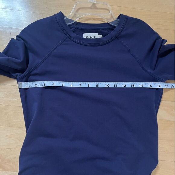 PACT Cinch Side Pullover in Blue XS NWOT - Picture 8 of 12